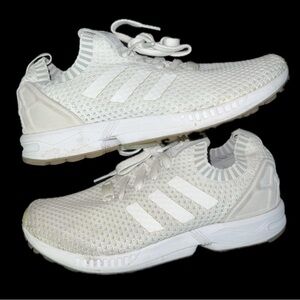 Adidas Primeknit White Running Shoes